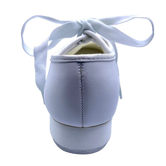 Bloch White Mary Jane Tyette Student Tap Shoes Child Size 2 Dance Recital - Picture 6 of 9